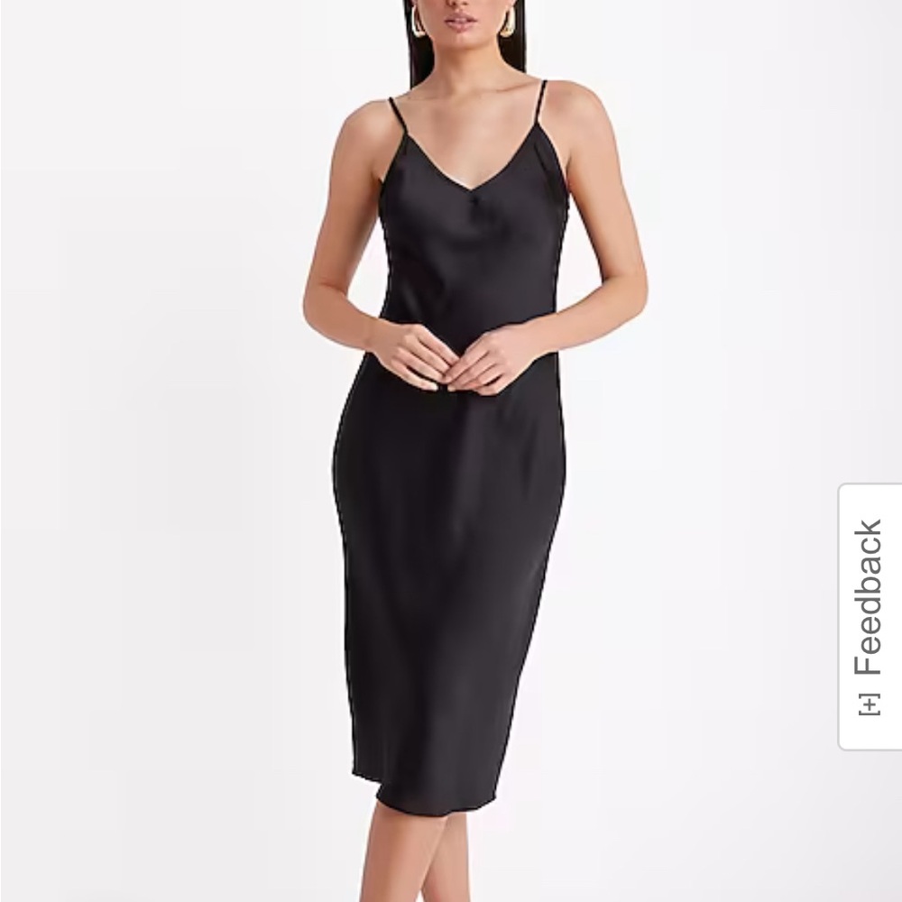 Express satin maxi slip dress  Size M